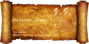 Veltner Ilma névjegykártya